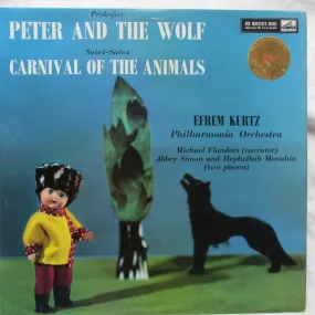 Sergei Prokofiev, Camille Saint-Sans - Efrem Kurtz Conducting The Philharmonia Orchestra ~ Peter And The Wolf / Carnival Of The 