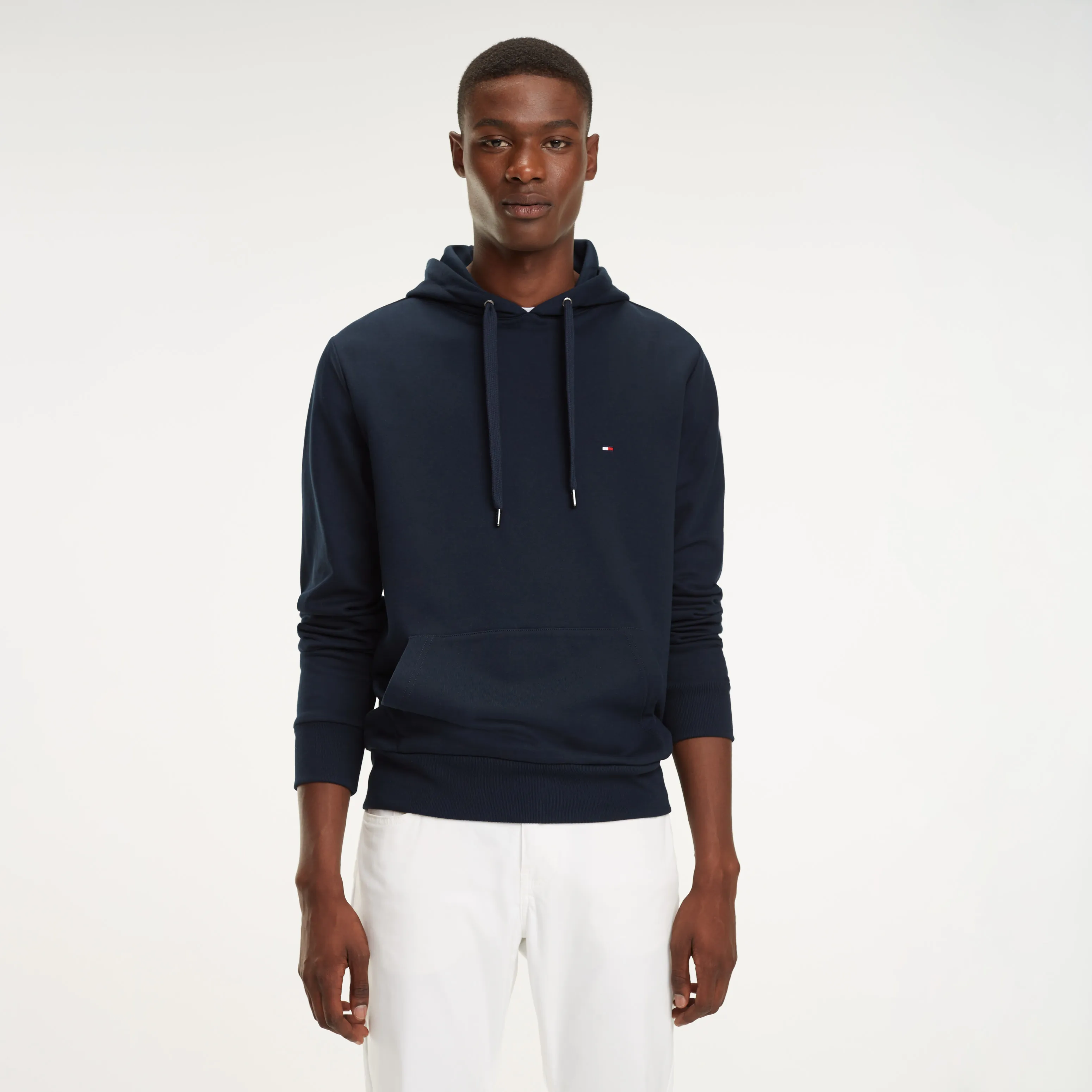 Signature Tape Rib-knit Hoodie | Hoodies | Tommy Hilfiger