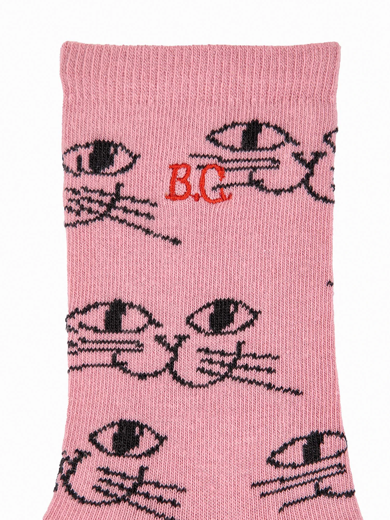 Smiling Cat All Over Long Socks