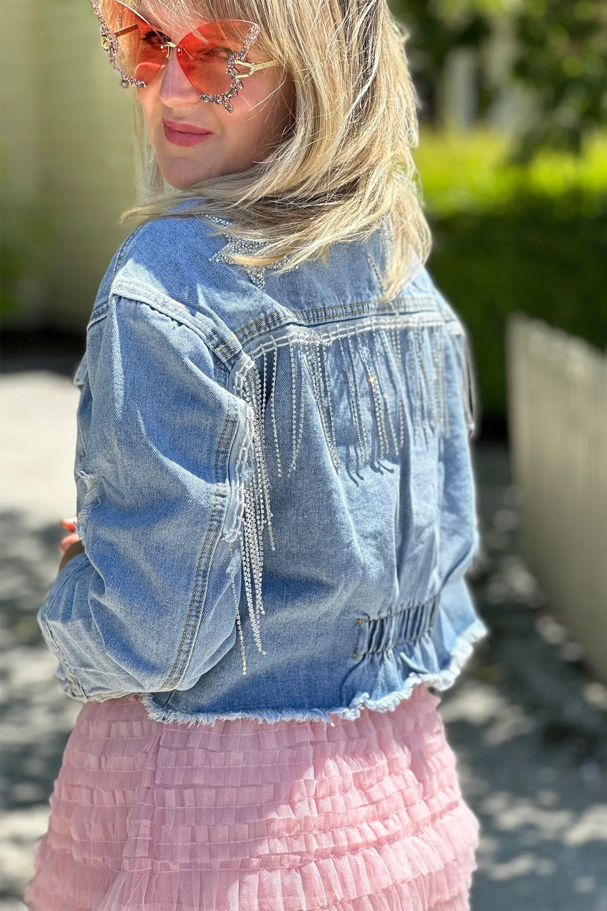 Sparkles and Stars Denim Jacket