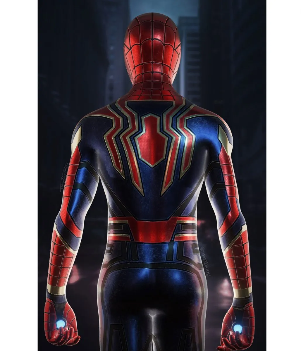 Spiderman Avengers Infinity War Leather Jacket