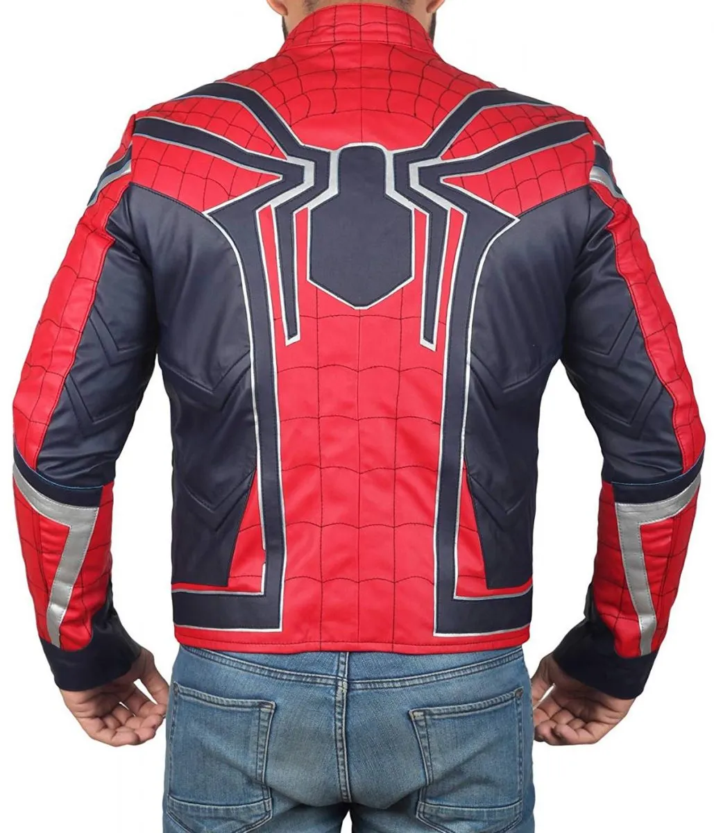 Spiderman Avengers Infinity War Leather Jacket