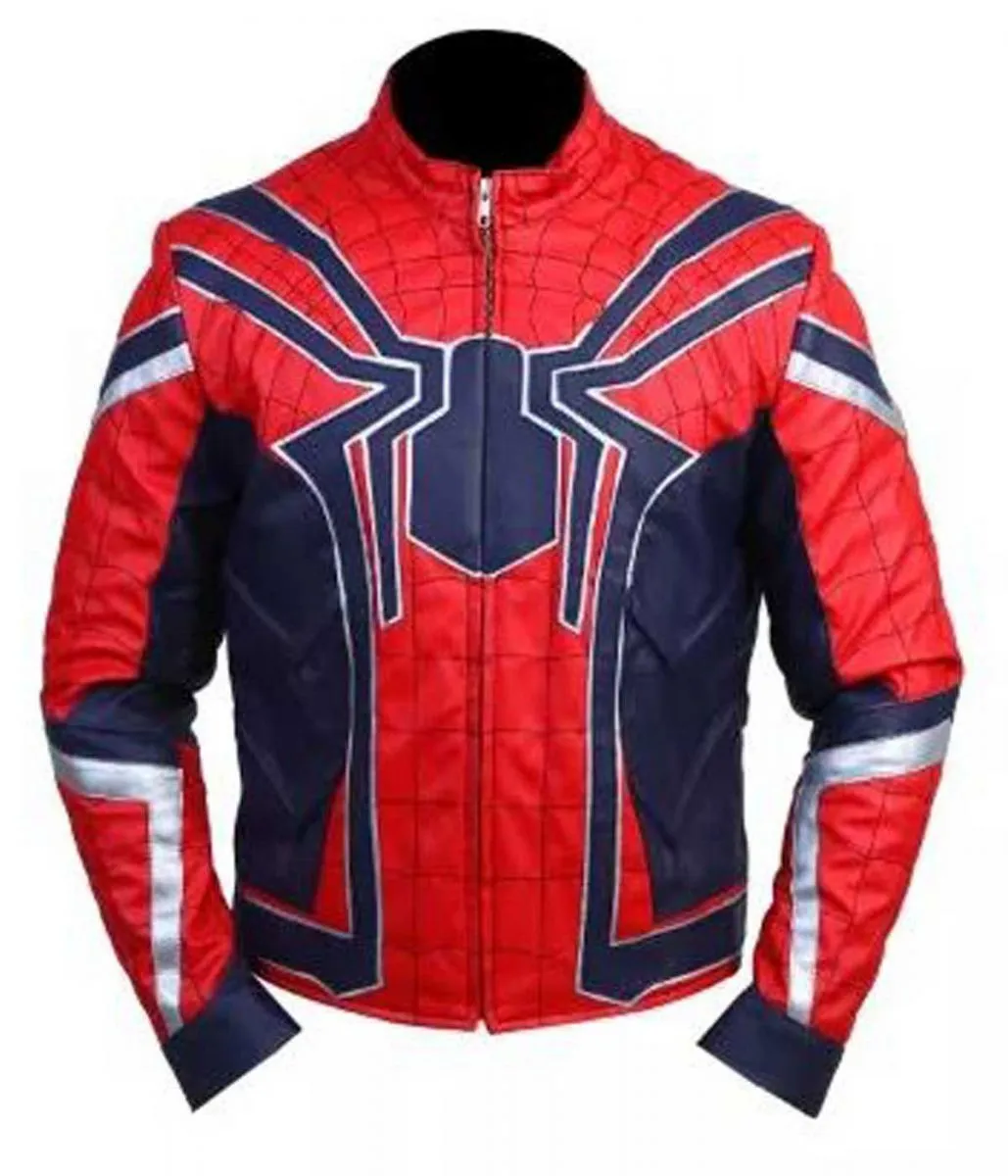 Spiderman Avengers Infinity War Leather Jacket