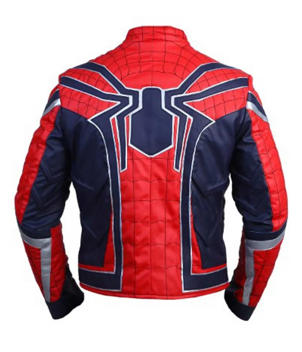 Spiderman Avengers Infinity War Leather Jacket