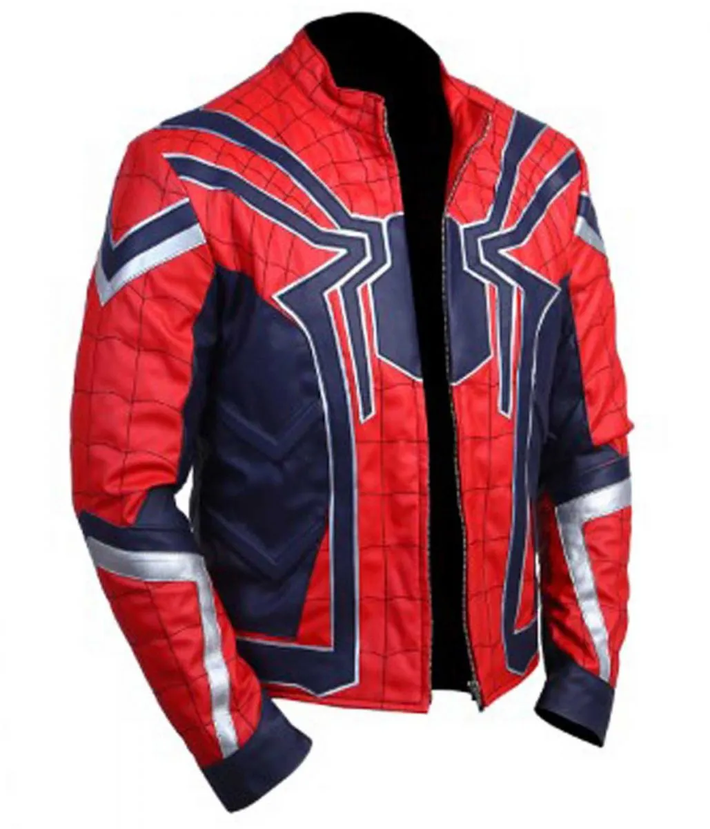 Spiderman Avengers Infinity War Leather Jacket