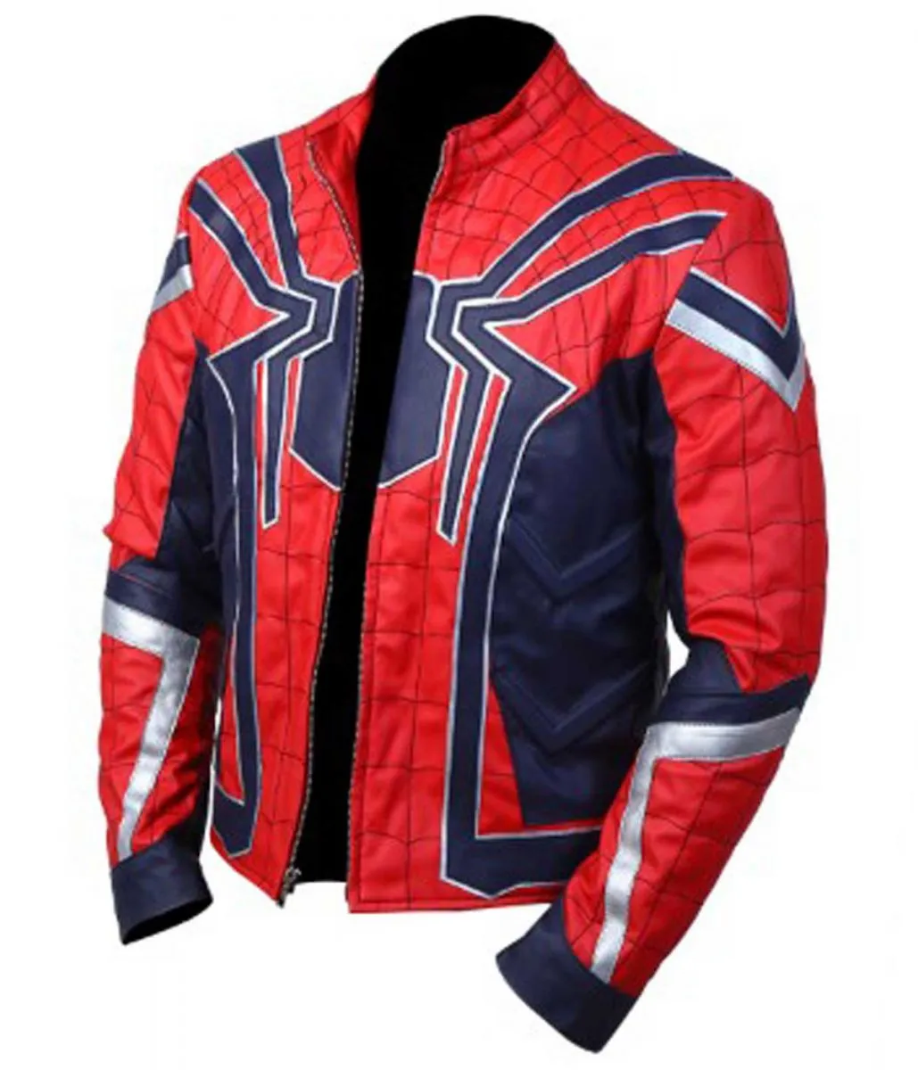 Spiderman Avengers Infinity War Leather Jacket