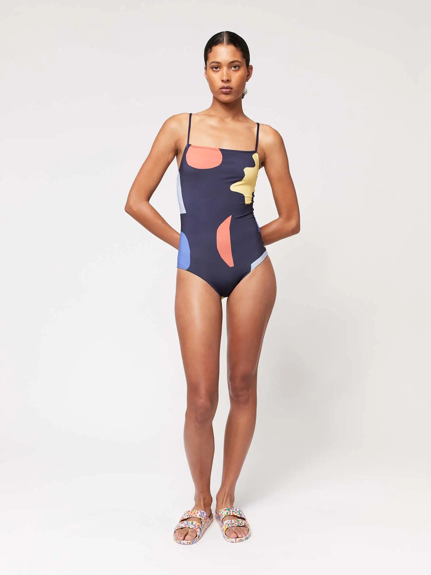 Summer Night Landscape Print Swimsuit