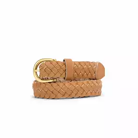 Talia Braided Belt Almond