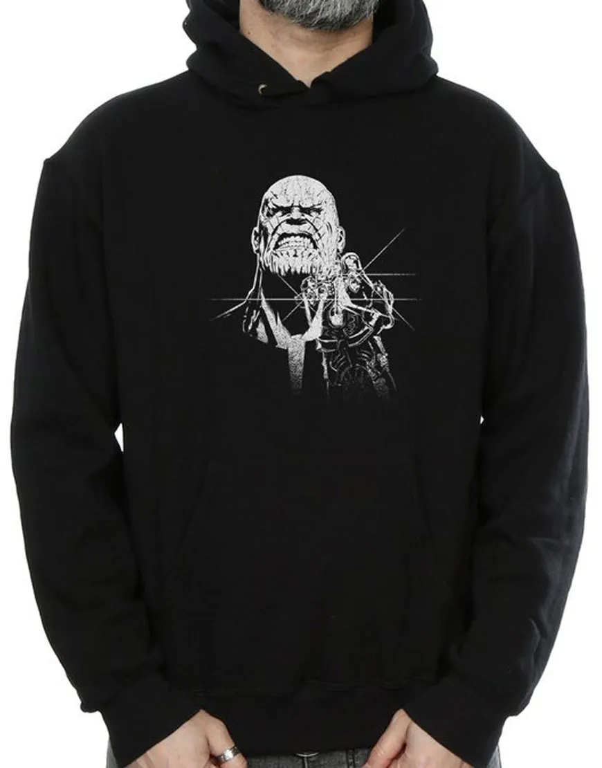 Thanos Face Men's Hoodie - Avengers Infinity War Thanos Fierce Hoodie