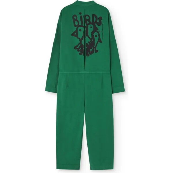 The Animals Observatory Grasshopper Oversize Fit Jumpsuit, Green