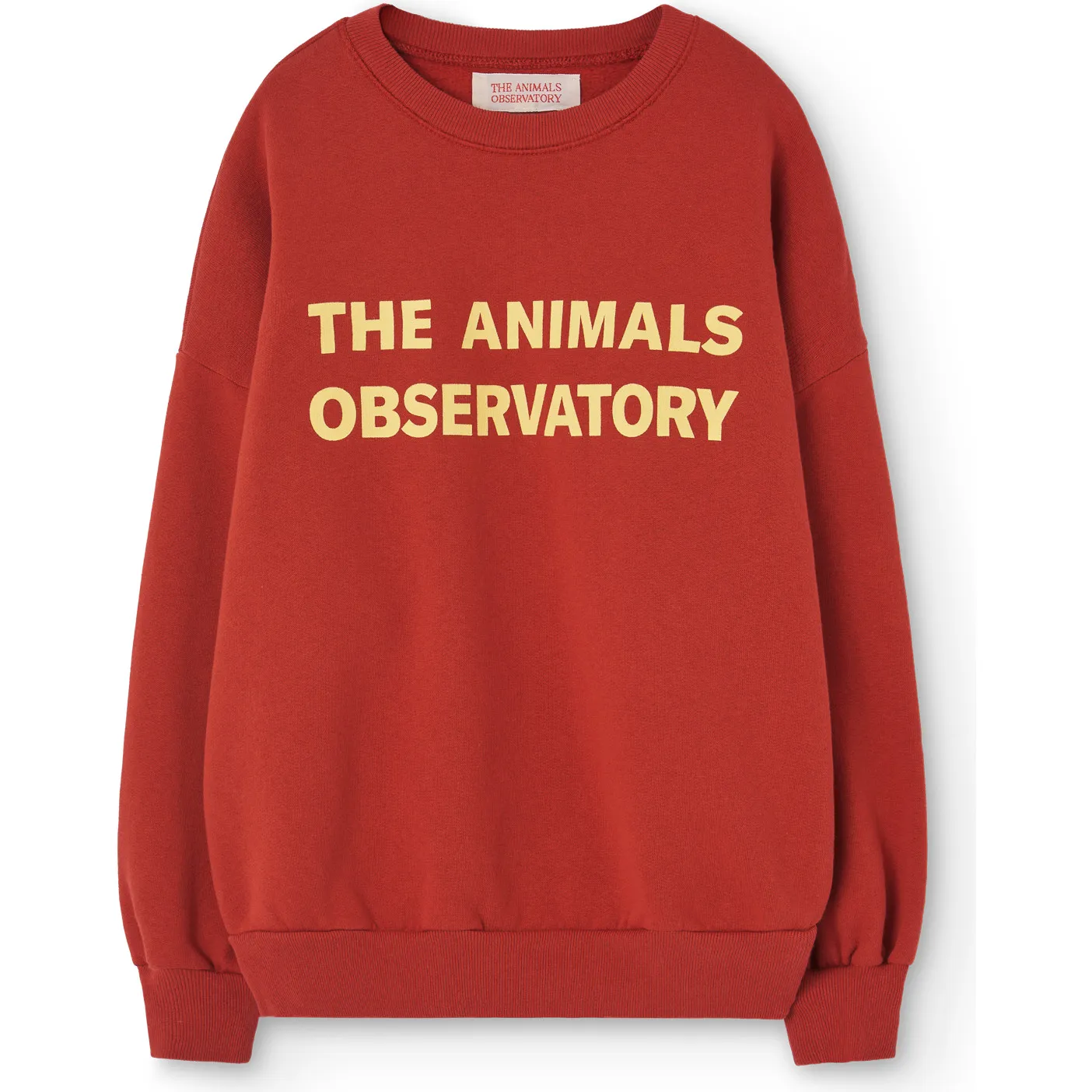 The Animals Observatory Leo Relaxed Fit Sweatshirt, Maroon