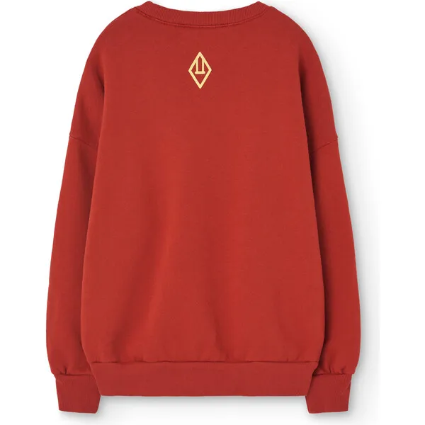 The Animals Observatory Leo Relaxed Fit Sweatshirt, Maroon