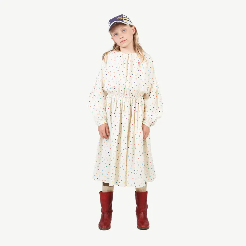 The Animals Observatory Polka Dot Linen Dress