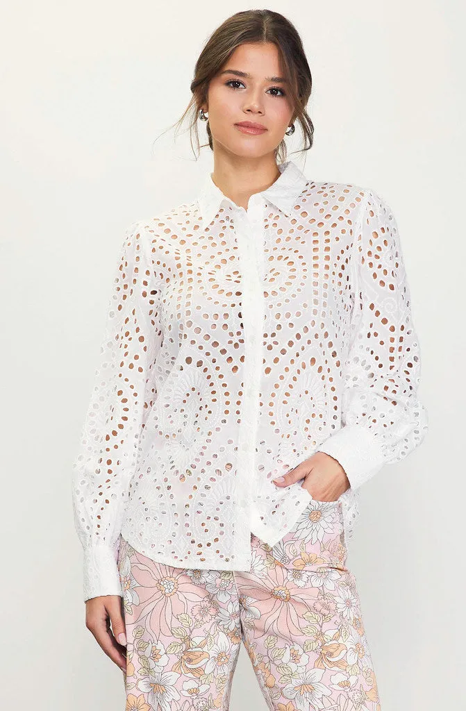 THE KYLIE EYELET BLOUSE