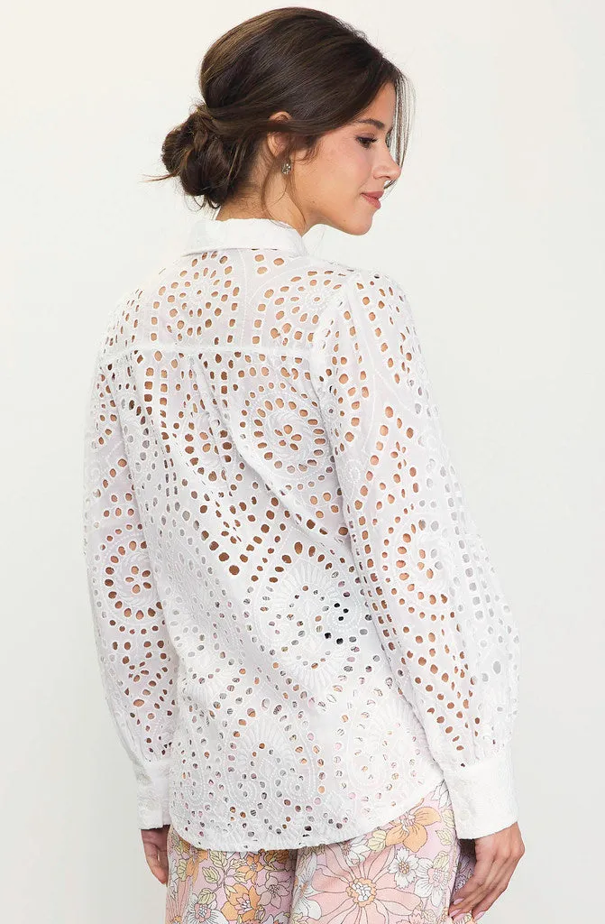 THE KYLIE EYELET BLOUSE