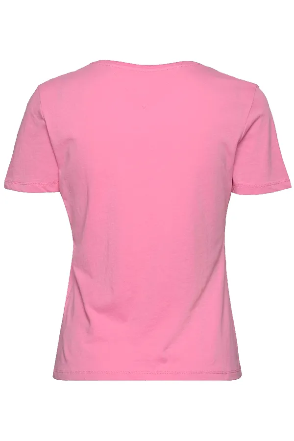 Tommy Hilfiger Women Regular Logo Tee Pink