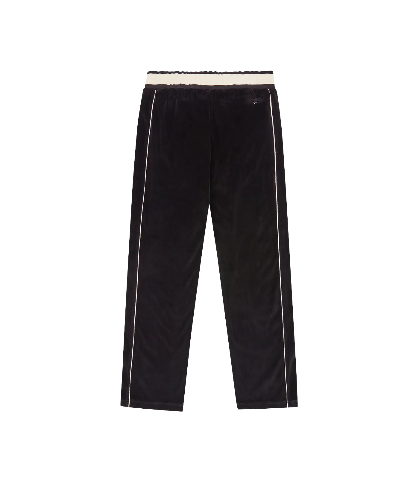 VELOUR TRACK PANT - BLACK