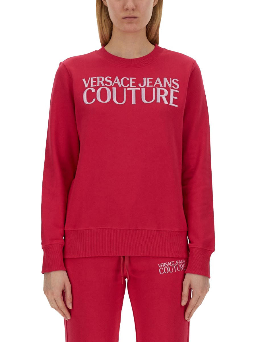 VERSACE JEANS COUTURE    COTTON SWEATSHIRT WITH LOGO