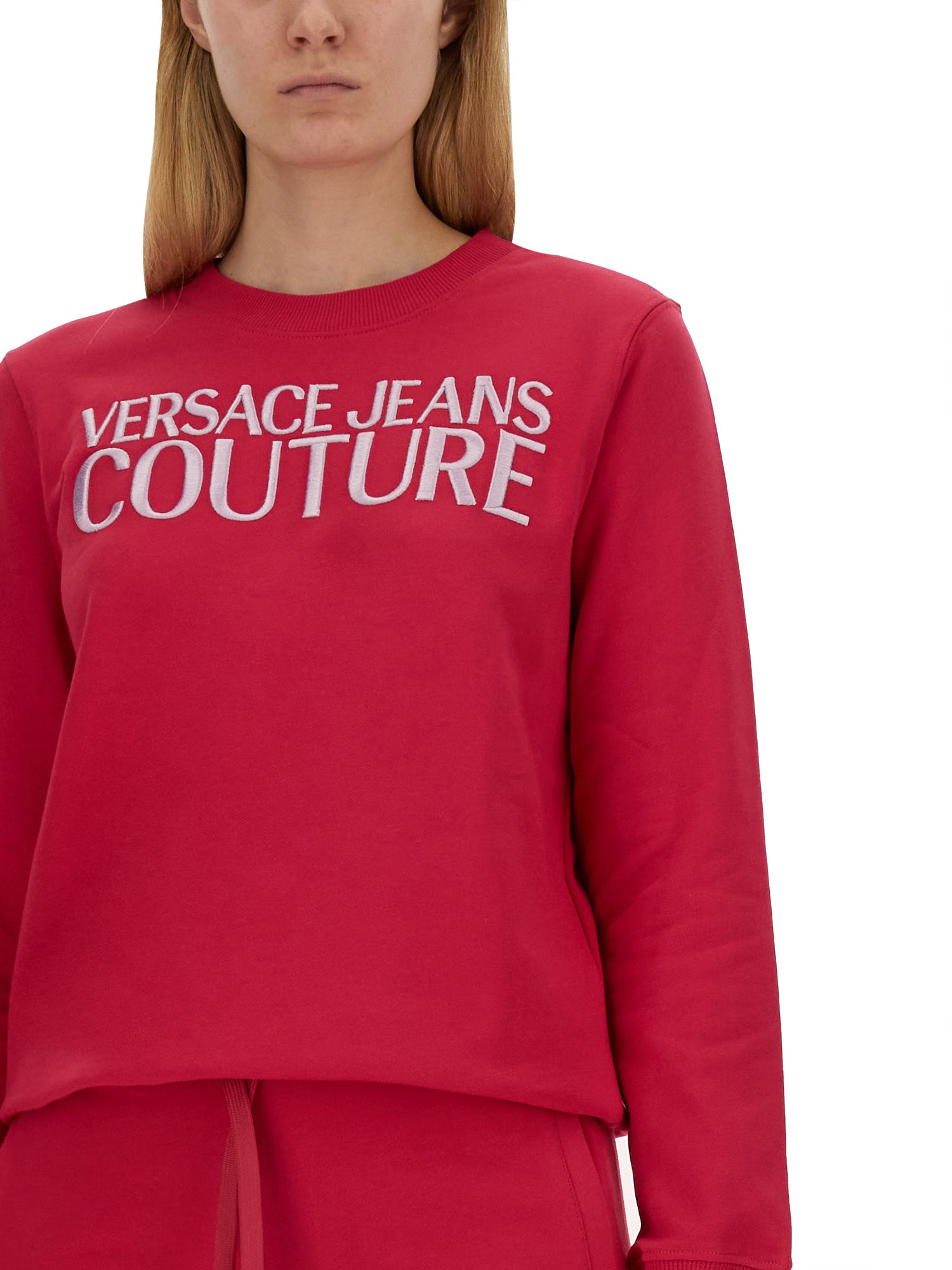 VERSACE JEANS COUTURE    COTTON SWEATSHIRT WITH LOGO