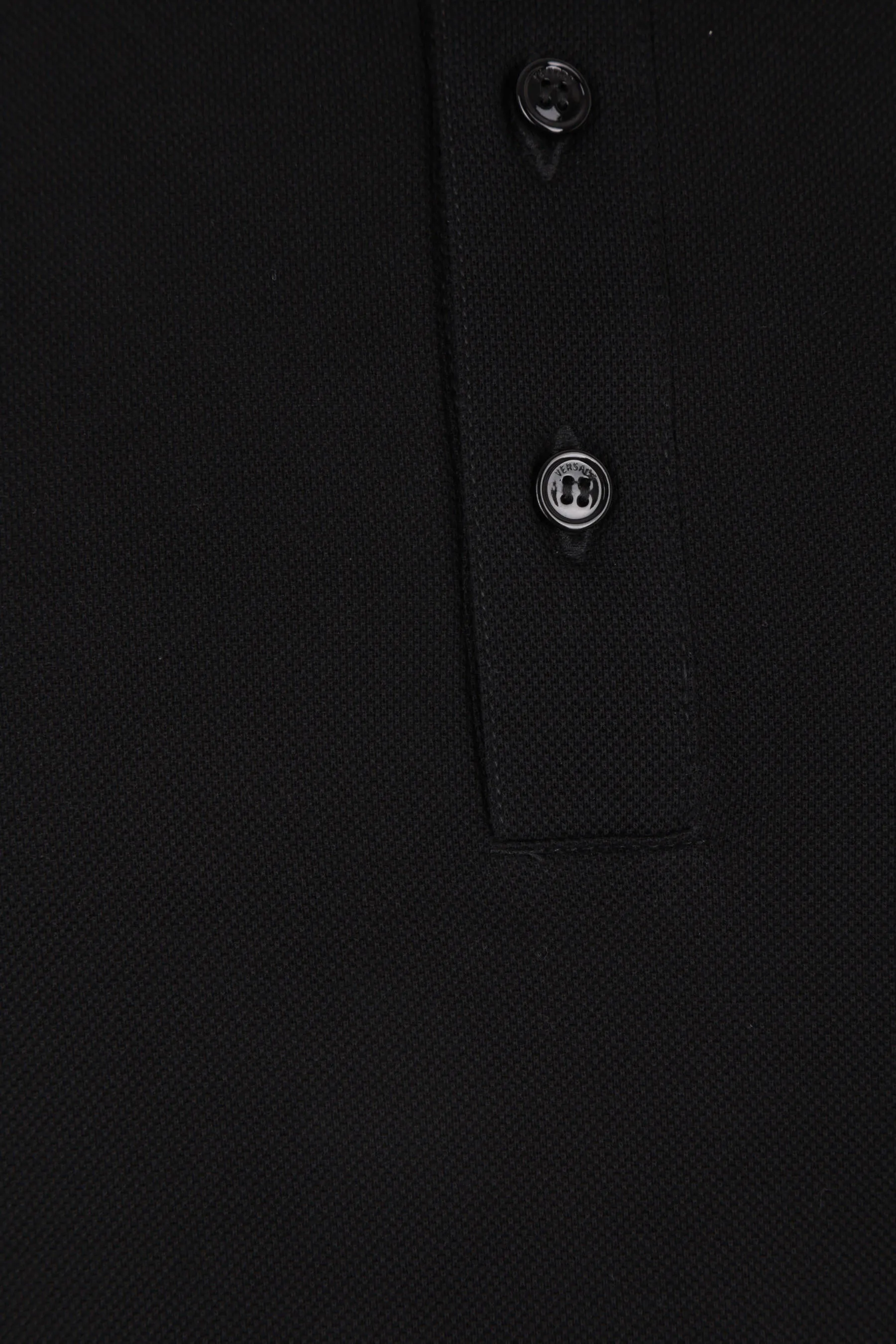 VERSACE  |Plain Short Sleeves Logo Luxury Polos