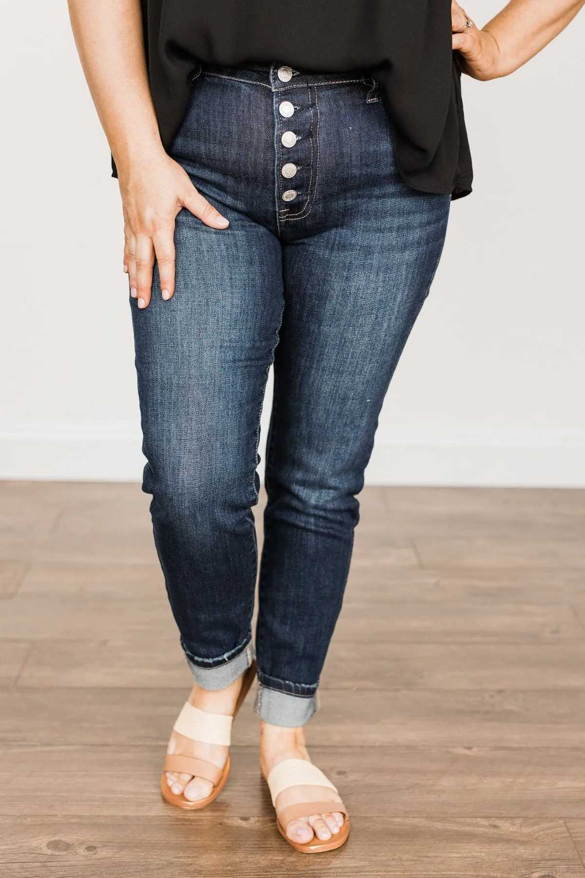 Vervet Mid-Rise Skinny Jeans- Meredith Wash