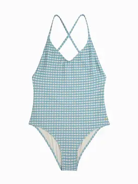 Vichy Print Swimsuit