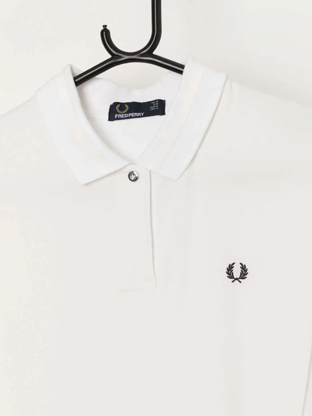 Women’s Fred Perry overlay pique polo shirt – Large