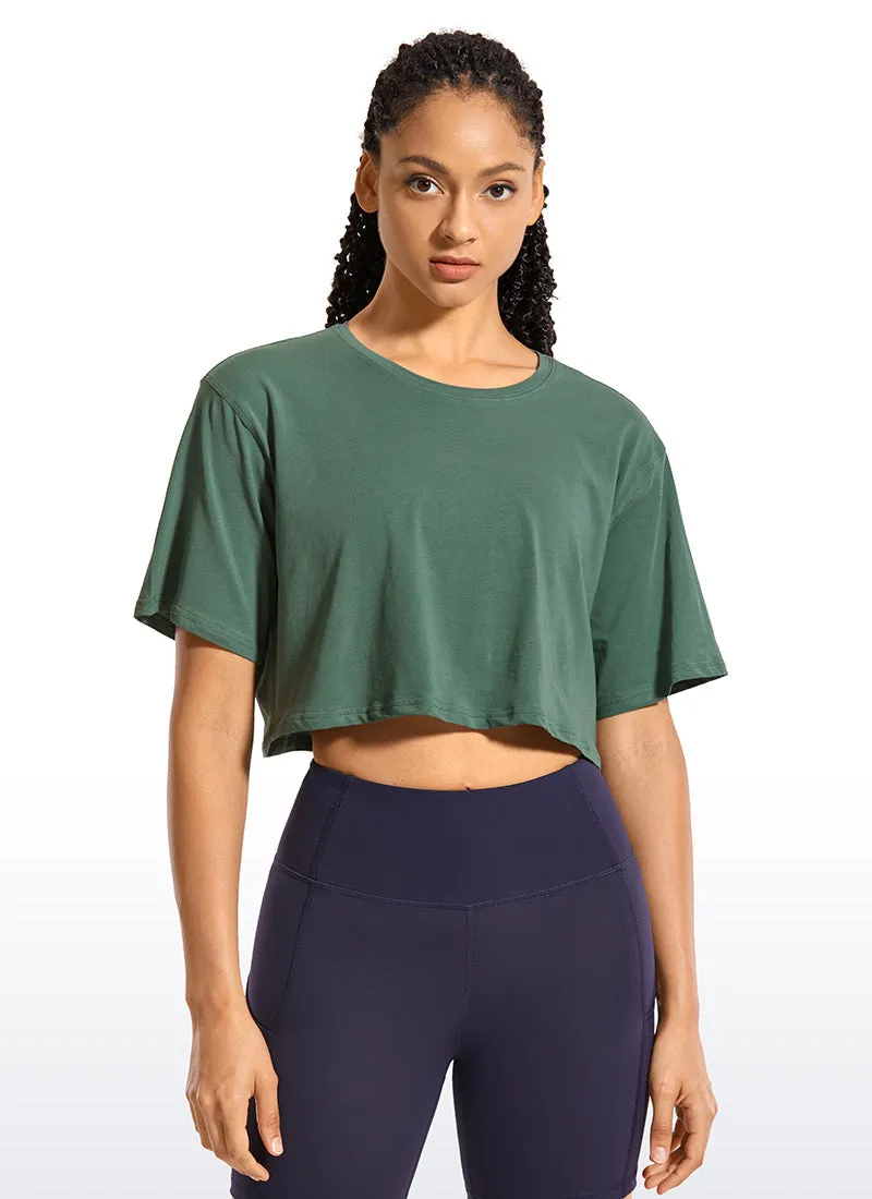 Wovigo Short Sleeves Cropped