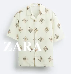 ZARA  |Short Sleeves Shirts